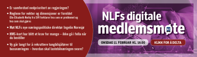 Digitalt medlemsmøte – live onsdag 11. februar